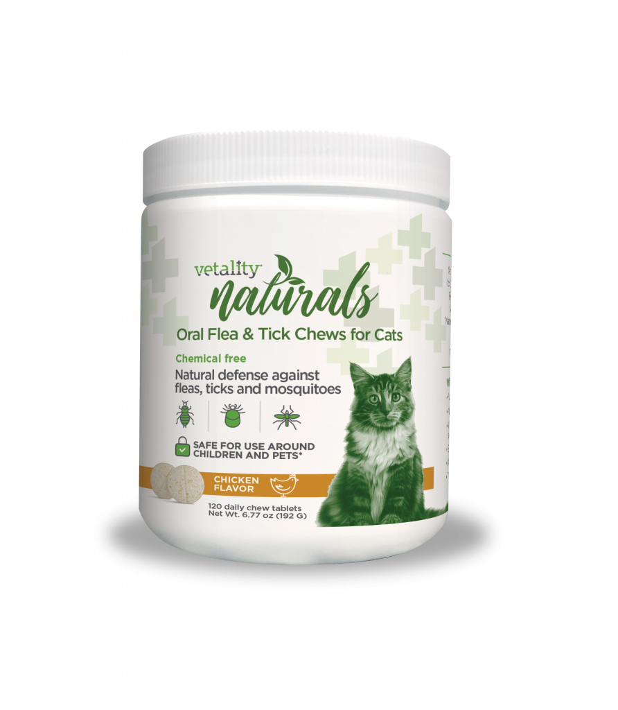 Vetality Naturals Oral Flea & Tick Chews for Cats 120 ct - Vetality