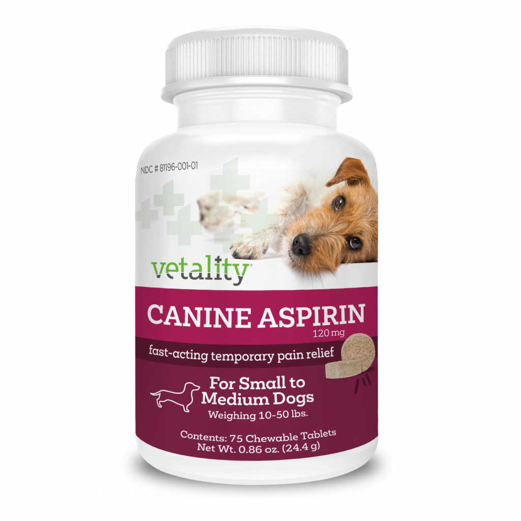 Vetality Canine Aspirin Fast Acting Pain Relief for Dogs Vetality